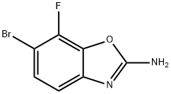 2-Benzoxazolamine, 6-bromo-7-fluoro- 结构式