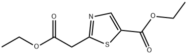 Ethyl 2-(2-ethoxy-2-oxoethyl)-1,3-thiazole-5-carboxylate 结构式