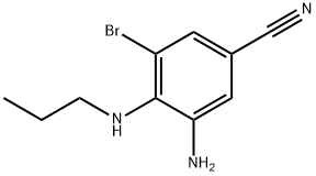 3-Amino-5-bromo-4-(propylamino)benzonitrile,1820684-58-9,结构式