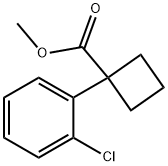 Cyclobutanecarboxylic acid, 1-(2-chlorophenyl)-, methyl ester Structure