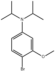 4-Bromo-N,N-diisopropyl-3-methoxyaniline Struktur