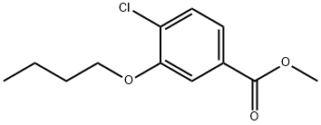 Benzoic acid, 3-butoxy-4-chloro-, methyl ester Struktur