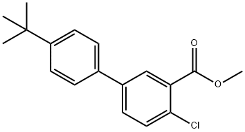 [1,1'-Biphenyl]-3-carboxylic acid, 4-chloro-4'-(1,1-dimethylethyl)-, methyl ester Structure