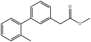 [1,1'-Biphenyl]-3-acetic acid, 2'-methyl-, methyl ester 结构式