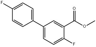 [1,1'-Biphenyl]-3-carboxylic acid, 4,4'-difluoro-, methyl ester,1820707-00-3,结构式