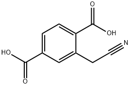 2-(Cyanomethyl)benzene-1,4-dicarboxylic acid,1820710-62-0,结构式