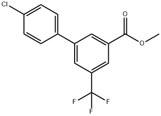 [1,1'-Biphenyl]-3-carboxylic acid, 4'-chloro-5-(trifluoromethyl)-, methyl ester Structure