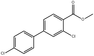 [1,1'-Biphenyl]-4-carboxylic acid, 3,4'-dichloro-, methyl ester 结构式