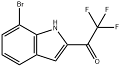 Ethanone, 1-(7-bromo-1H-indol-2-yl)-2,2,2-trifluoro- Structure