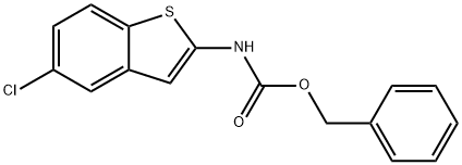 2-(Cbz-Amino)-5-chlorobenzothiophene 结构式