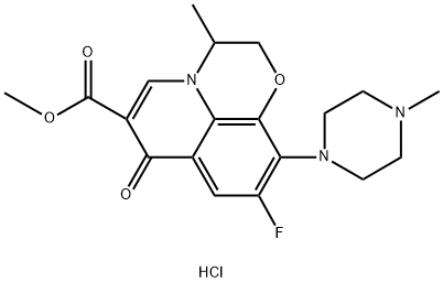 methyl 7-fluoro-2-methyl-6-(4-methylpiperazin-1-yl)-10-oxo-4-oxa-1-azatricyclo[7.3.1.0^{5,13}]trideca-5(13),6,8,11-tetraene-11-carboxylate hydrochloride Structure