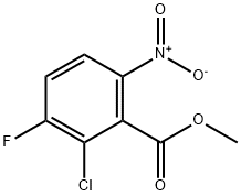2-氯-3-氟-6-硝基苯甲酸甲酯, 1820739-83-0, 结构式