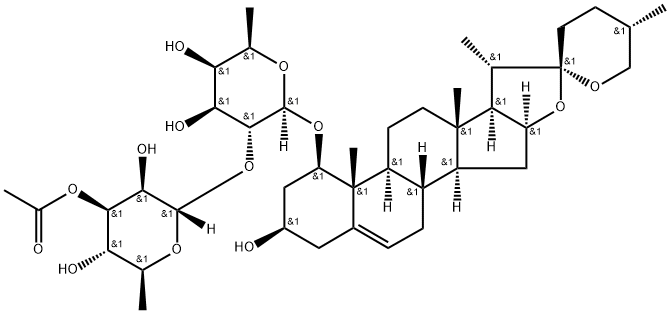 山麦冬皂苷B,182284-68-0,结构式