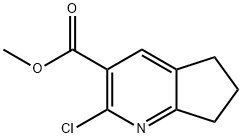 5H-Cyclopenta[b]pyridine-3-carboxylic acid, 2-chloro-6,7-dihydro-, methyl ester Structure
