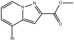4-溴吡唑并[1,5-A]吡啶-2-羧酸甲酯 结构式