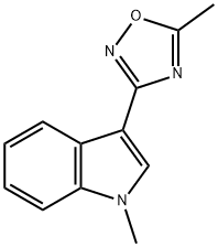 1H-Indole, 1-methyl-3-(5-methyl-1,2,4-oxadiazol-3-yl)- Structure
