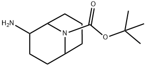 Tert-Butyl 2-Amino-9-Azabicyclo[3.3.1]Nonane-9-Carboxylate(WX120617) Struktur