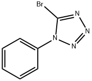 1H-Tetrazole, 5-bromo-1-phenyl- Struktur