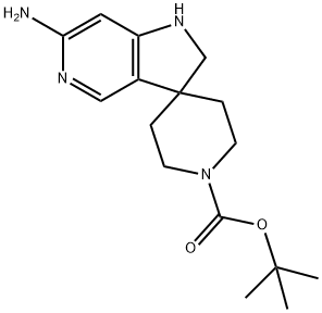 Spiro[piperidine-4,3′-[3H]pyrrolo[3,2-c]pyridine]-1-carboxylic acid, 6′-amino-1′… 结构式