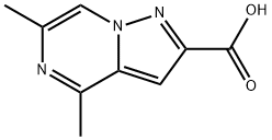 4,6-二甲基吡唑并[1,5-A]吡嗪-2-羧酸, 1823537-77-4, 结构式