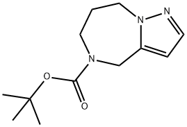 4H-Pyrazolo[1,5-a][1,4]diazepine-5(6H)-carboxylic acid, 7,8-dihydro-, 1,1-dimethylethyl ester Structure