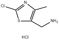 (2-Chloro-4-methylthiazol-5-yl)methanamine hydrochloride,1823877-65-1,结构式