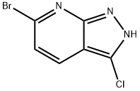 2H-Pyrazolo[3,4-b]pyridine, 6-bromo-3-chloro- Structure