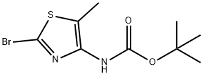tert-butyl N-(2-bromo-5-methyl-1,3-thiazol-4-yl)carbamate Structure