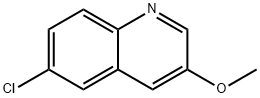 6-chloro-3-methoxyquinoline 结构式