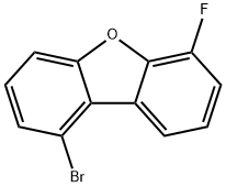 Dibenzofuran,1-bromo-6-fluoro- Struktur