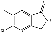2-Chloro-3-methyl-6,7-dihydro-5H-pyrrolo[3,4-b]pyridin-5-one, 1823921-16-9, 结构式