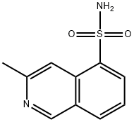 3-甲基异喹啉-5-磺酰胺 结构式