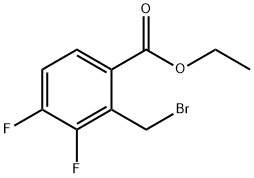 Benzoic acid, 2-(bromomethyl)-3,4-difluoro-, ethyl ester Structure