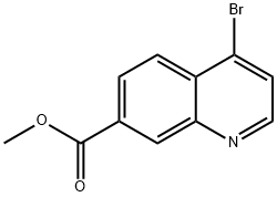 7-Quinolinecarboxylic acid, 4-bromo-, methyl ester Struktur