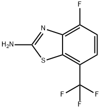 4-fluoro-7-(trifluoromethyl)-1,3-benzothiazol-2-amine Struktur