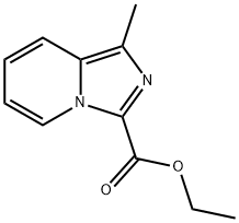 1-甲基咪唑并[1,5-A]吡啶-3-羧酸乙酯 结构式