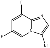 3-溴-6,8-二氟咪唑并[1,2-A]吡啶 结构式