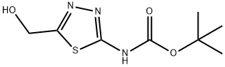 Carbamic acid, N-[5-(hydroxymethyl)-1,3,4-thiadiazol-2-yl]-, 1,1-dimethylethyl ester 结构式