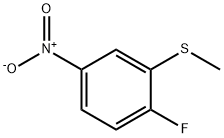 1-Fluoro-2-methylsulfanyl-4-nitro-benzene Structure