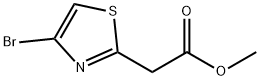 2-Thiazoleacetic acid, 4-bromo-, methyl ester Struktur