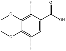2,5-二氟-3,4-二甲氧基苯甲酸, 1824280-25-2, 结构式