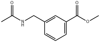 Benzoic acid, 3-[(acetylamino)methyl]-, methyl ester 结构式
