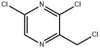 Pyrazine, 3,5-dichloro-2-(chloromethyl)- 结构式
