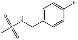 Methanesulfonamide, N-[(4-bromophenyl)methyl]- 结构式