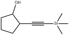 Cyclopentanol, 2-[2-(trimethylsilyl)ethynyl]- Struktur