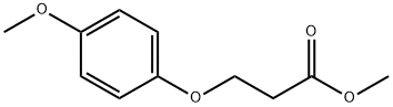 Propanoic acid, 3-(4-methoxyphenoxy)-, methyl ester Struktur