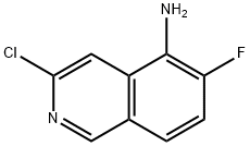 3-氯-6-氟异喹啉-5-胺, 1841079-95-5, 结构式