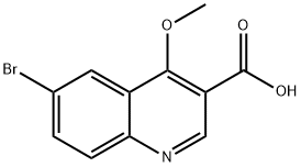 6-Bromo-4-methoxy-quinoline-3-carboxylic acid Structure