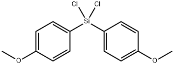 Benzene, 1,1'-(dichlorosilylene)bis[4-methoxy- Structure