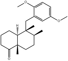 1(2H)-Naphthalenone, 5-[(2,5-dimethoxyphenyl)methyl]octahydro-5,6,8a-trimethyl-, (4aS,5R,6S,8aS)-